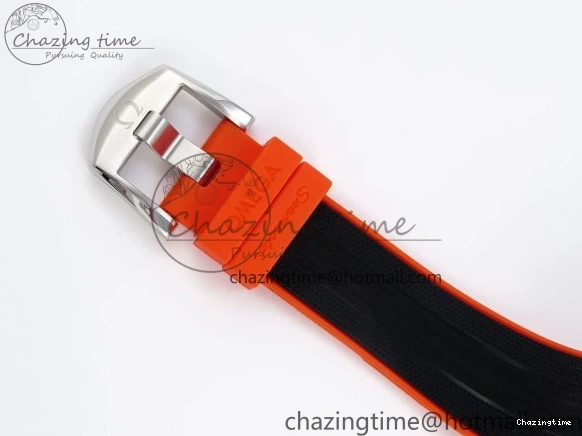 0126 Premium SEAMASTER PLANET OCEAN 6000M ULTRA DEEP 45.5MM SS TF 1:1 BEST EDITION GRAY DIAL ORANGE BEZEL ON RUBBER STRAP A 7761